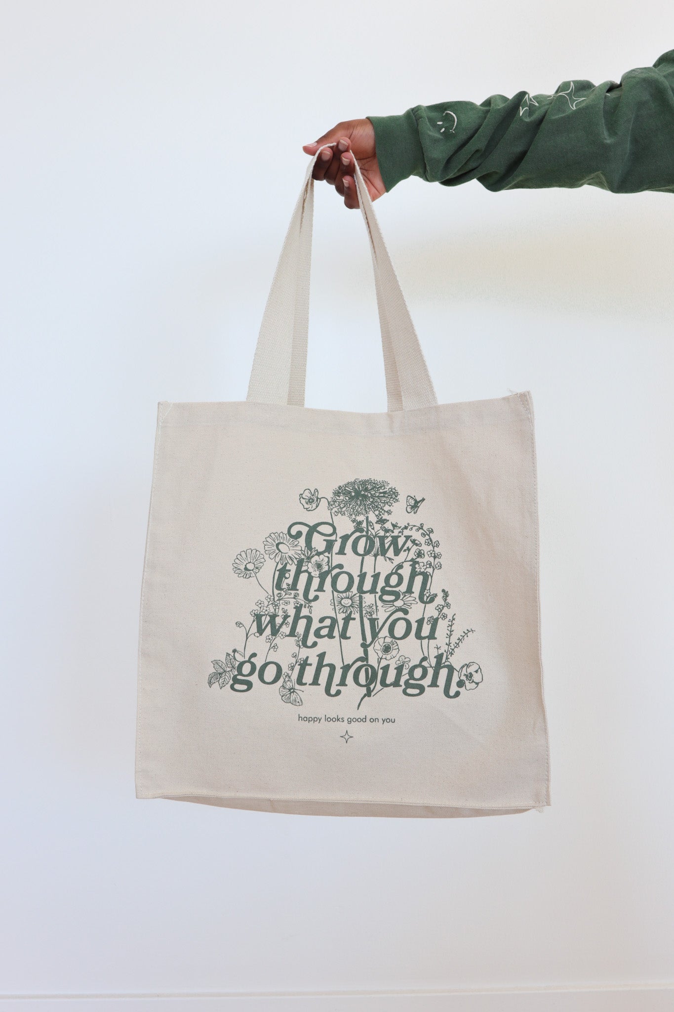 Grow Through What You Go Through Tote